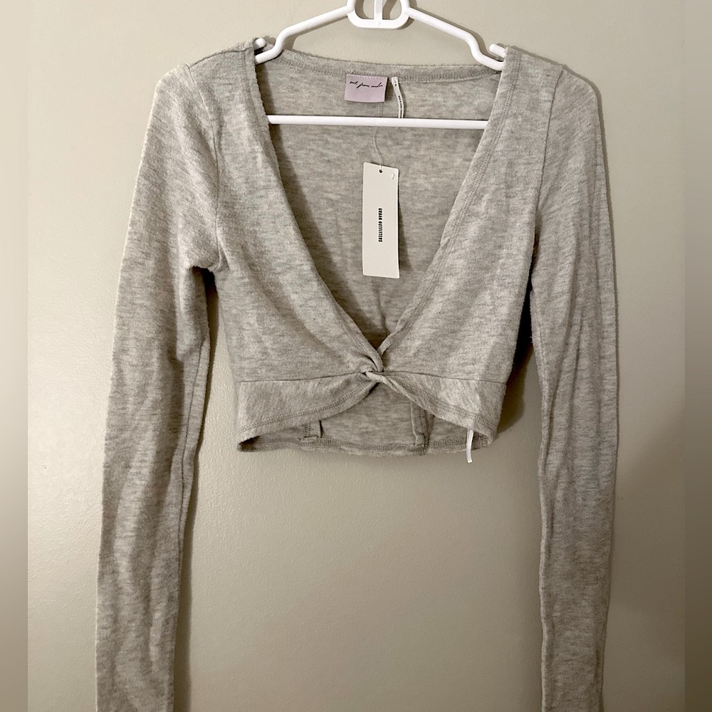 Urban Outfitters Cropped Twist-Front Top
